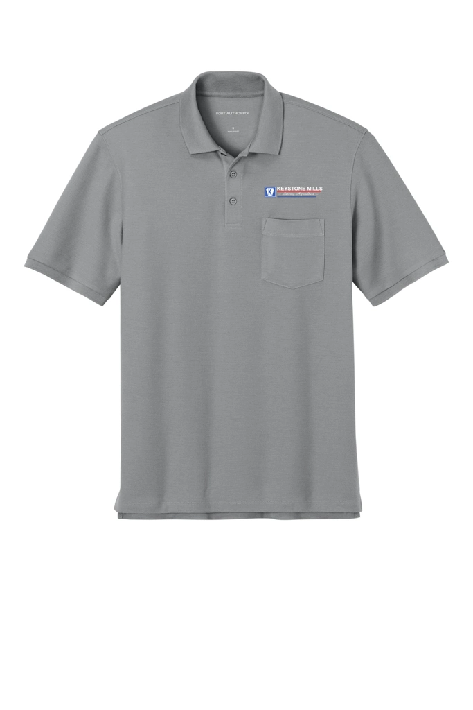 Variant Image for K200P - Port Authority® Wearever Signature Pique Pocket Polo - Keystone Mills - Color E - Website Keystone Mills LLC