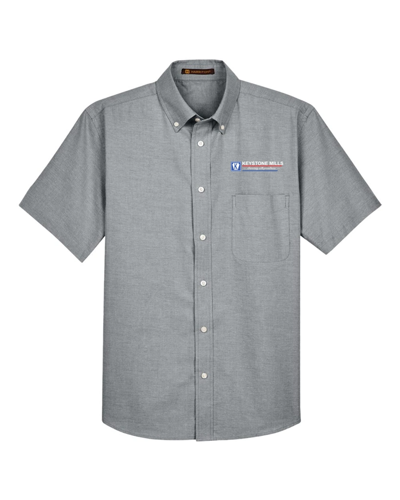 Variant Image for M600S - Men's Oxford Short Sleeve with Stain-Release - Keystone Mills - Color E - Website Keystone Mills LLC