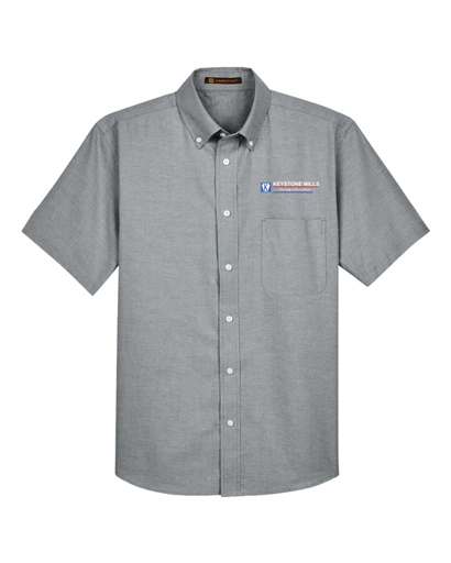 Variant Image for M600S - Men's Oxford Short Sleeve with Stain-Release - Keystone Mills - Color E - Website Keystone Mills LLC