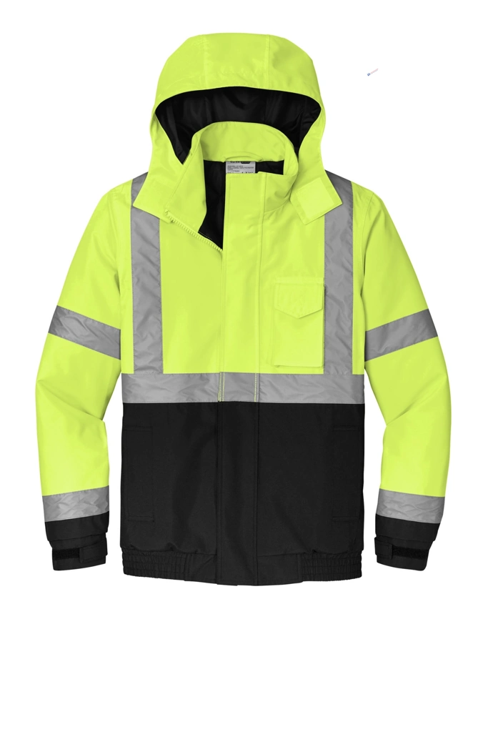 Variant Image for CSJ500 - CornerStone® ANSI 107 Class 3 Economy Waterproof Insulated Bomber Jacket - Keystone Mills - Color E - Website Keystone Mills LLC