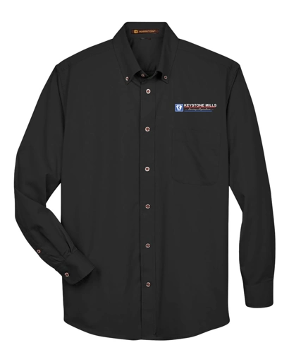 Variant Image for M500 - Harriton Men's Easy Blend™ Twill Shirt - Keystone Mills - Color E - Website Keystone Mills LLC