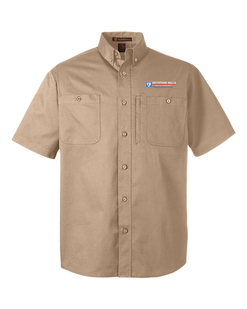 Variant Image for M585 - Harriton Men's Advantage IL Short Sleeve Work Shirt - Keystone Mills - Color E - Website Keystone Mills LLC