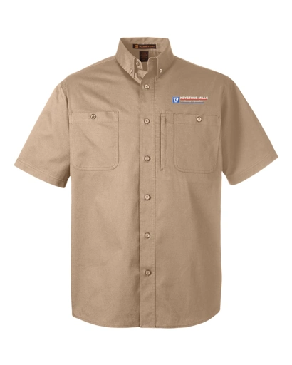 Variant Image for M585 - Harriton Men's Advantage IL Short Sleeve Work Shirt - Keystone Mills - Color E - Website Keystone Mills LLC