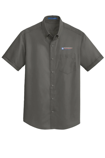 Variant Image for S664 - Port Authority® Short Sleeve SuperPro™ Twill Shirt - Keystone Mills - Color E - Website Keystone Mills LLC