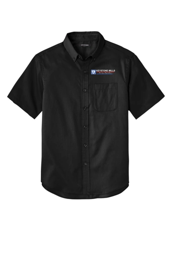 Variant Image for W809 - Port Authority® Short Sleeve SuperPro React™Twill Shirt - Keystone Mills - Color E - Website Keystone Mills LLC