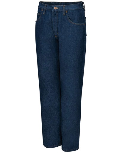 PD60 - Red Kap Men's Authentic Relaxed Fit Jeans (30W, Prewashed Indigo - 30I)